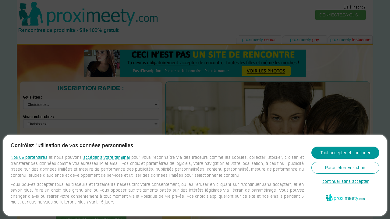 Capture d'écran de http://www.proximeety.com